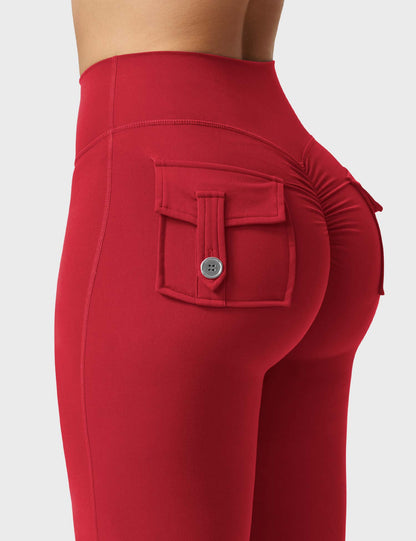 hugmecurve  Brittany Flared Leggings with Pockets