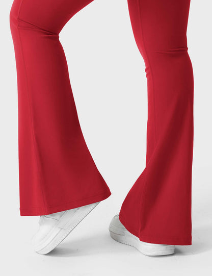 hugmecurve  Brittany Flared Leggings with Pockets