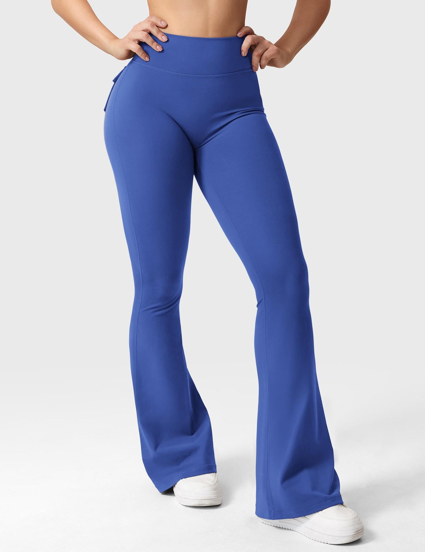 hugmecurve  Brittany Flared Leggings with Pockets