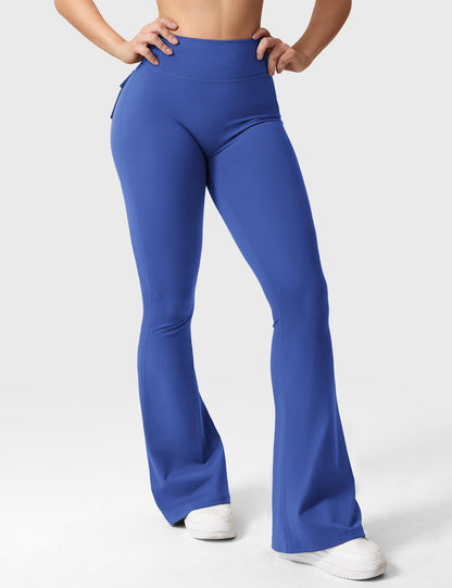 hugmecurve  Brittany Flared Leggings with Pockets