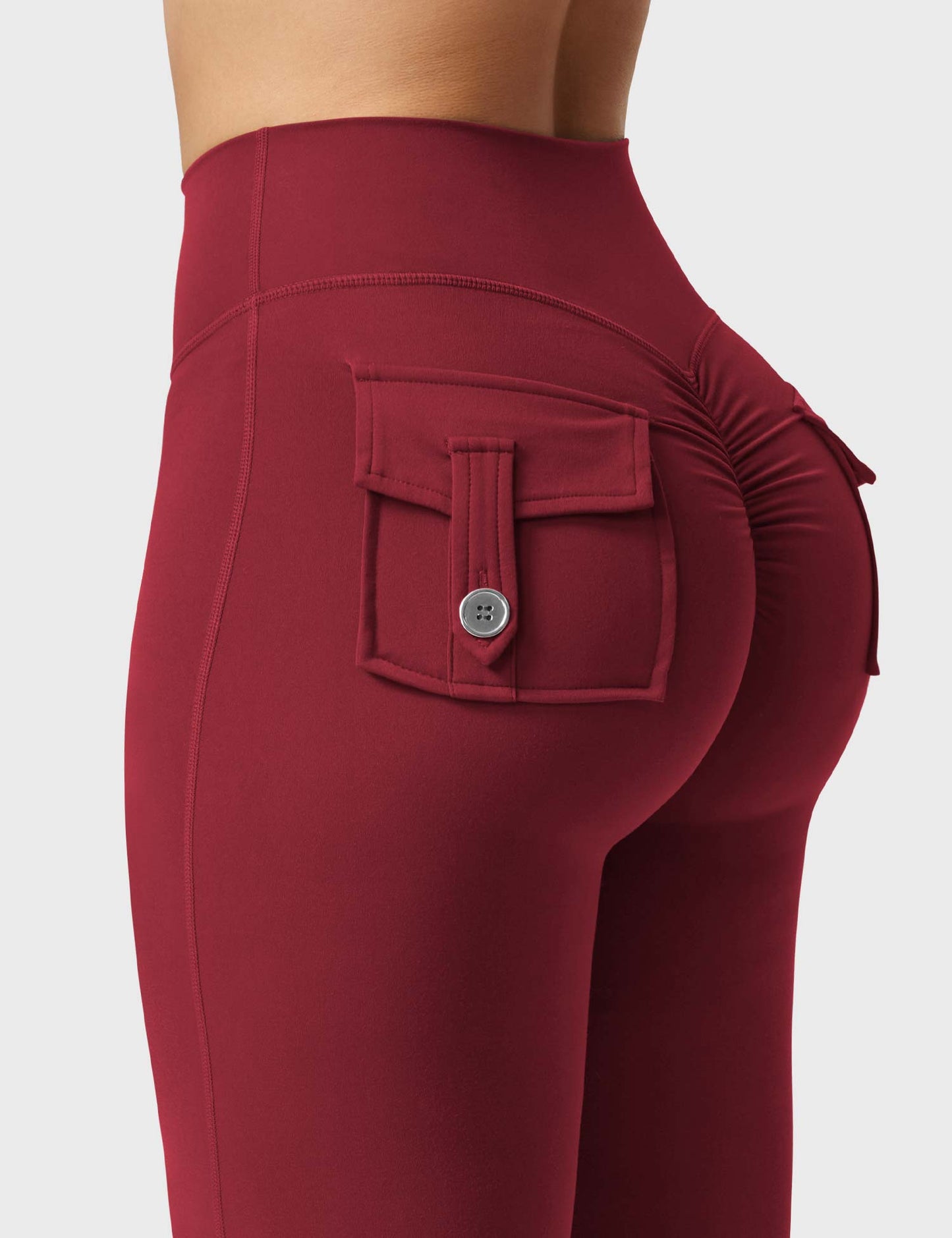 hugmecurve  Brittany Flared Leggings with Pockets