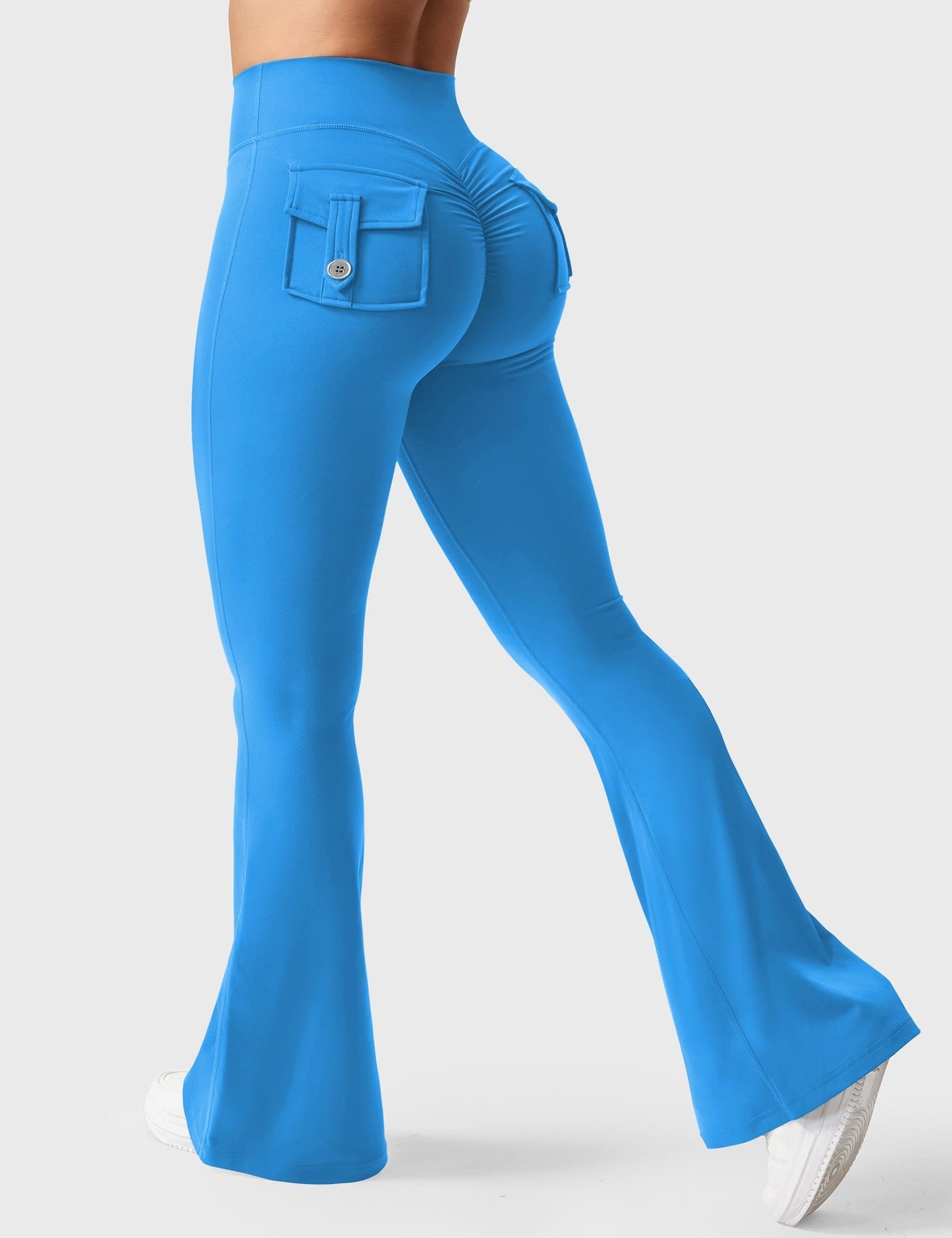 hugmecurve  Brittany Flared Leggings with Pockets