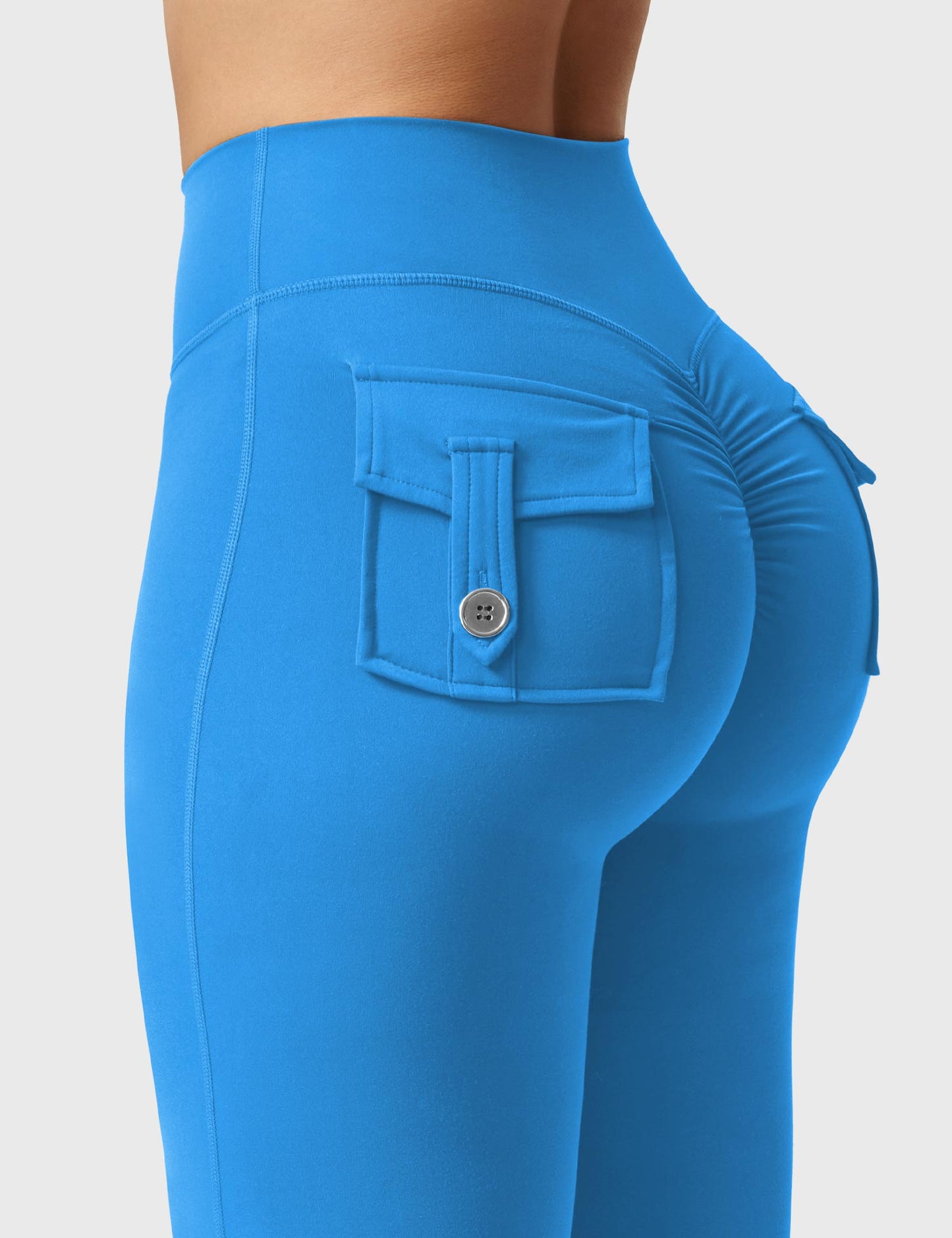 hugmecurve  Brittany Flared Leggings with Pockets